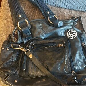 Stylish teal Blue Leather the Sak Women's Bag